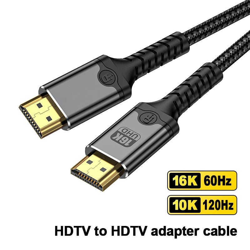 NÖRDIC 2m HDMI 2.2 kabel 96 Gbps, understøtter 16K 60Hz, 8K 240Hz, 4K 480Hz, HDCP 2.2 & 2.3, DTS:X, Dynamic HDR10+ og eARC
