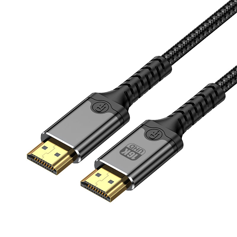 NÖRDIC 2m HDMI 2.2 kabel 96 Gbps, understøtter 16K 60Hz, 8K 240Hz, 4K 480Hz, HDCP 2.2 & 2.3, DTS:X, Dynamic HDR10+ og eARC