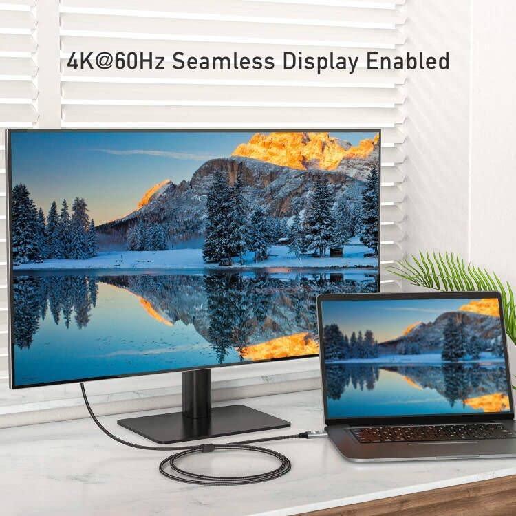 NÖRDIC 3m Displayport til HDMI 4K60Hz Dynamic HDR 18Gbps