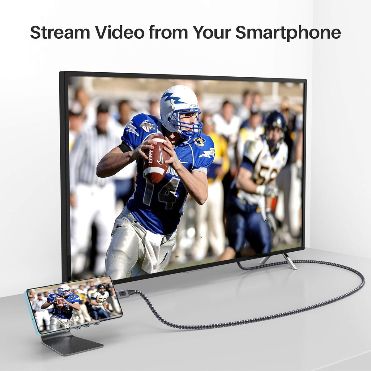 NÖRDIC 3m USBC til Displayport-kabel UHD 4K 60Hz DP 1.2 21.6Gbps HDCP Alt Mode Over USB C, aluminiumsstik Space Grey