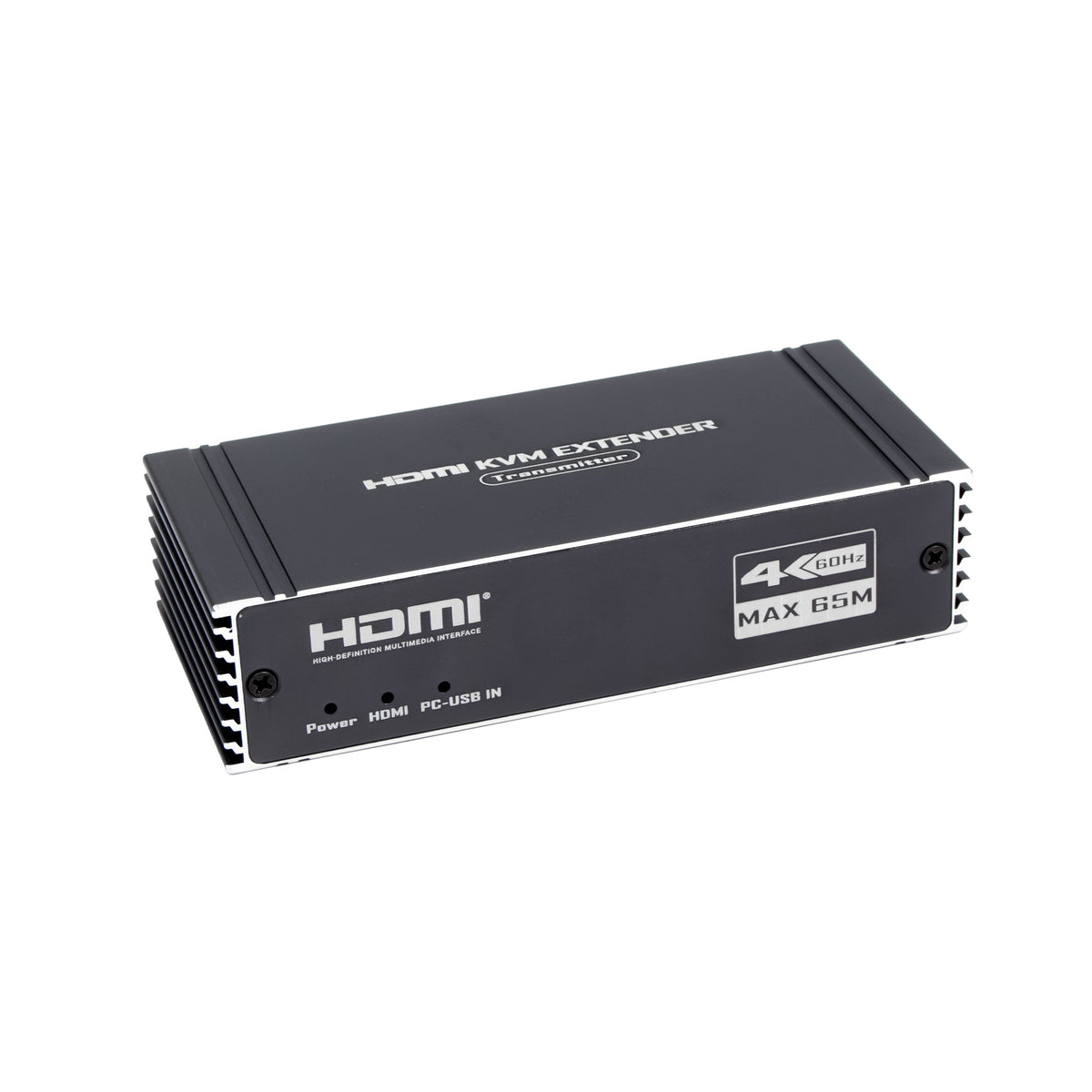 NÖRDIC 4K 60Hz 65 m HDMI KVM-forlænger med USB over Cat5e/Cat6 POC med loop-understøttelse til USB-tastatur og mus til PC-computer