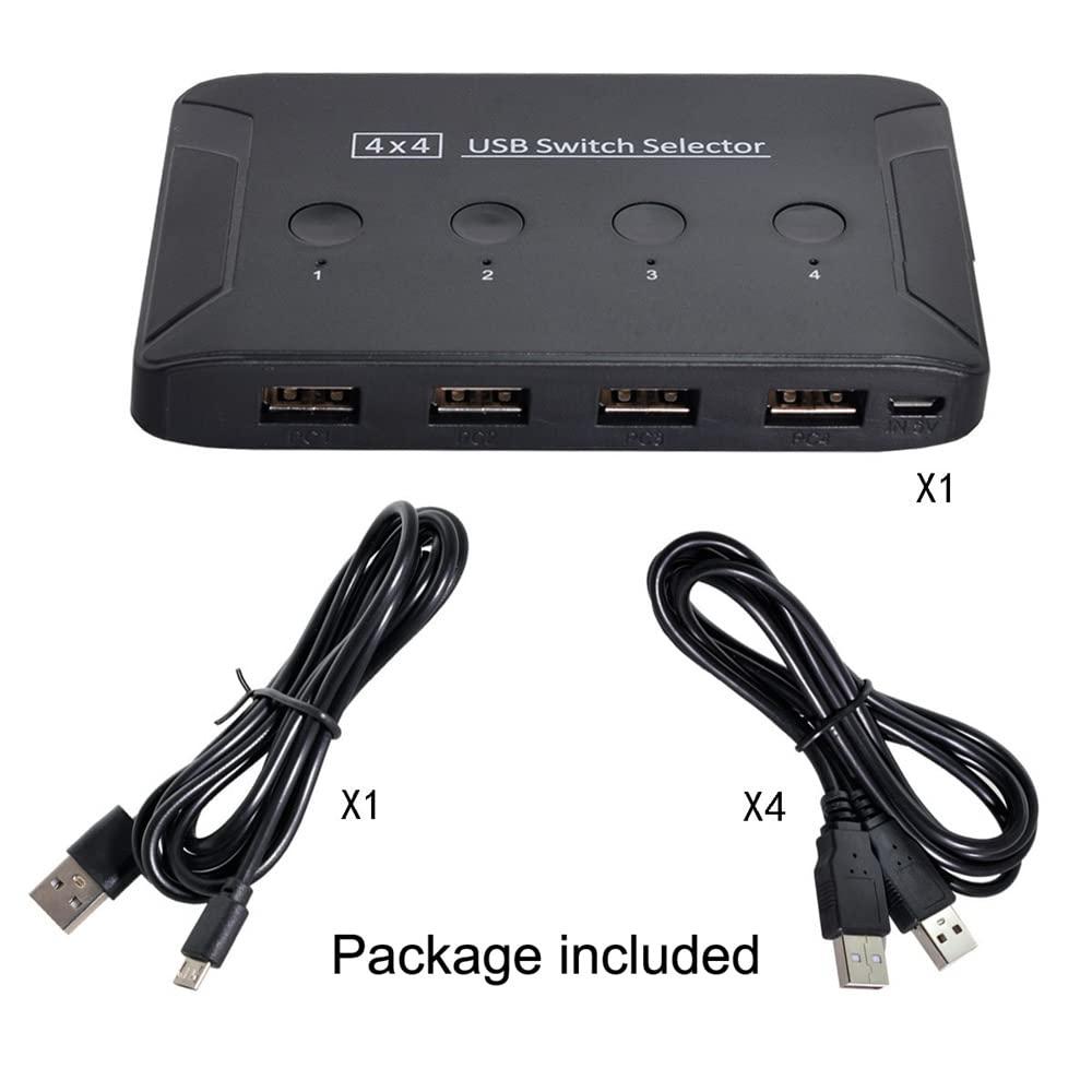 NÖRDIC 4 til 4 USB-A 3.0 5Gbps Switch