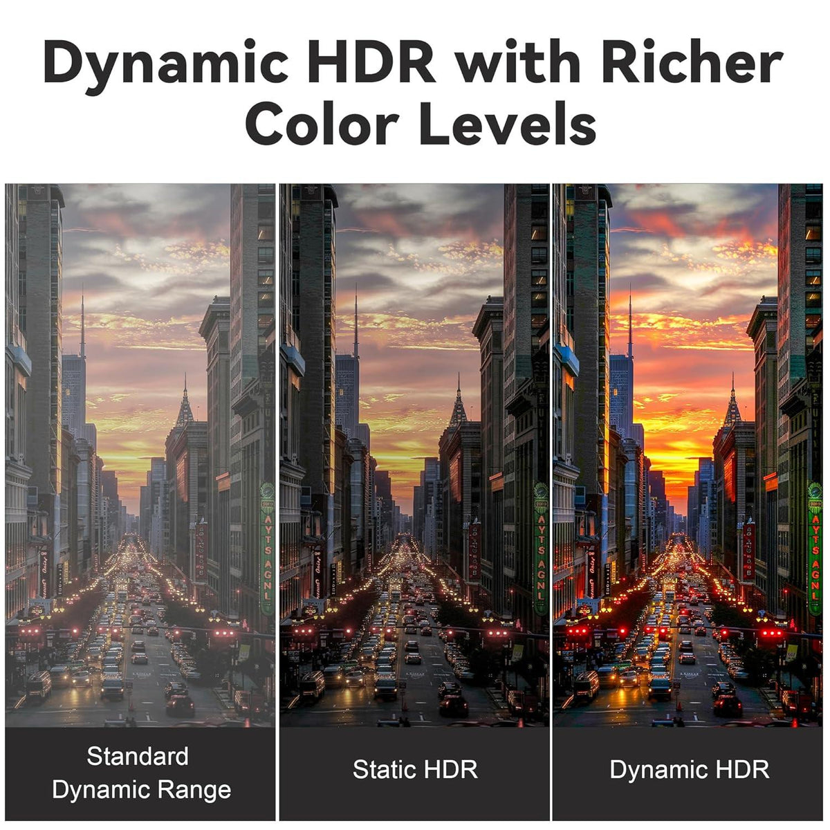 NÖRDIC 50m aktivt AOC optisk fiberkabel HDMI 2.1 8K 60Hz 4K 120Hz 48Gbps Dynamic HDR, eARC, VRR kompatibel med RTX 3080 3090