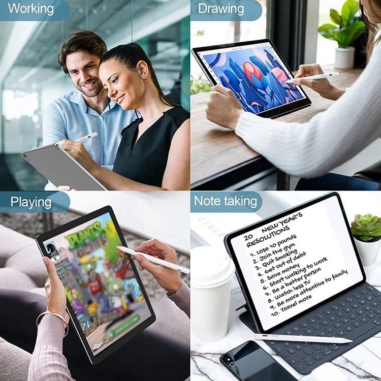 NÖRDIC Stylus Pen til iPad med Palm Rejection og Magnetisk Fastgørelse kompatibel med Apple iPad/iPad Pro/Mini iPad Air