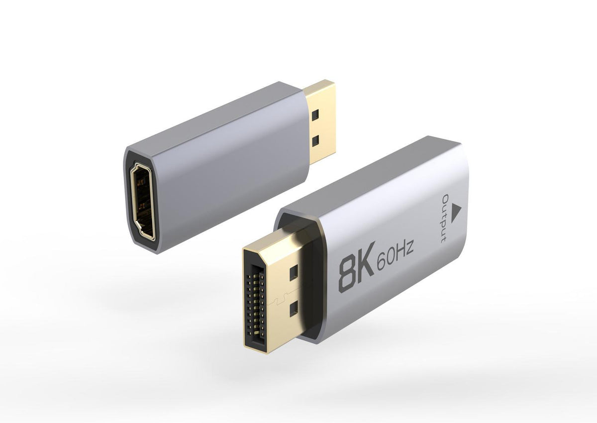 NÖRDIC Aktiv adapter Displayport 1.4 han til HDMI 2.1 8K60Hz hun