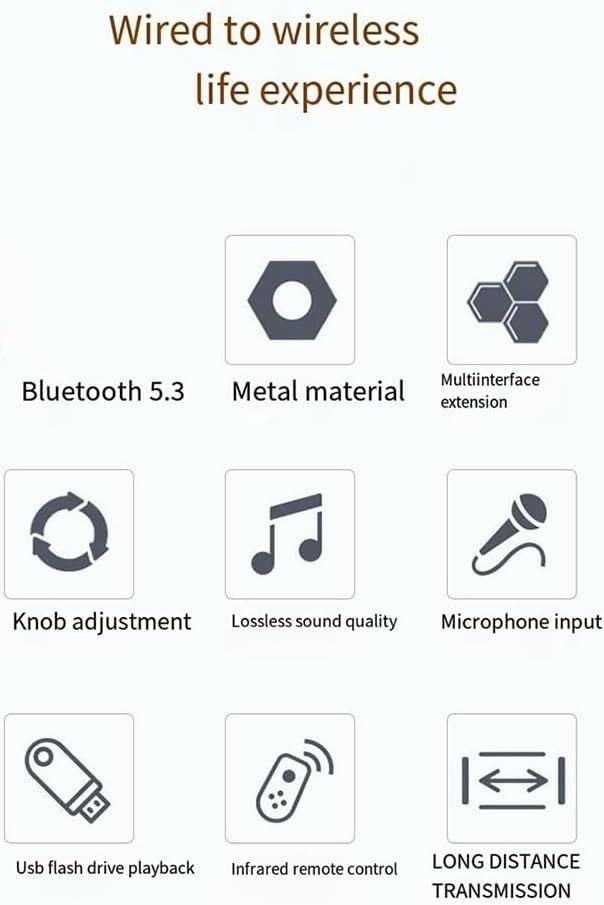 NÖRDIC Bluetooth 5.3 Audio Modtager DAC Konverter USB Hukommelse 3.5MM AUX RCA Coaxial