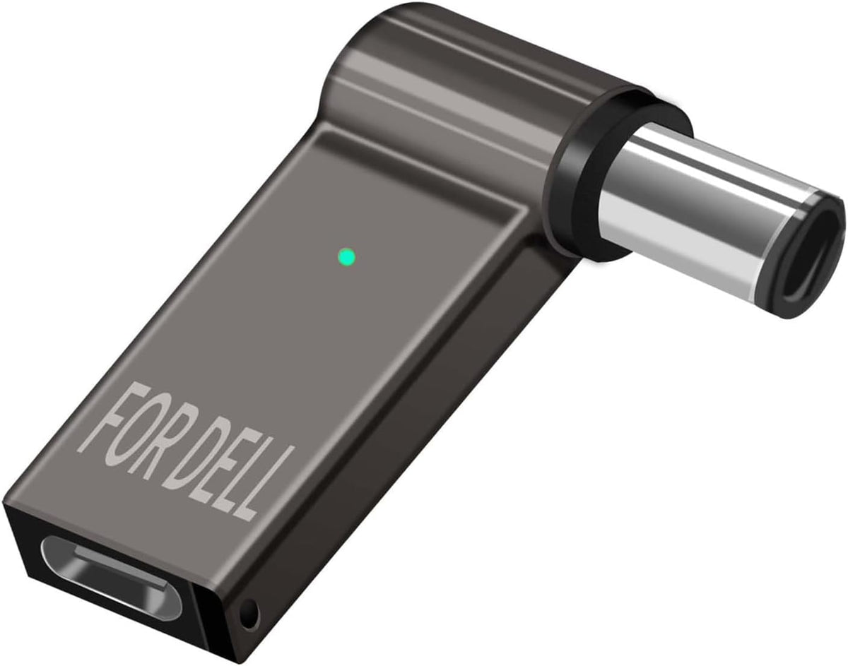 NÖRDIC USB-C til Laptop-opladningsadapter, USB-C til DC-stik, 100W PD, DC 7,4×5,0mm til DELL