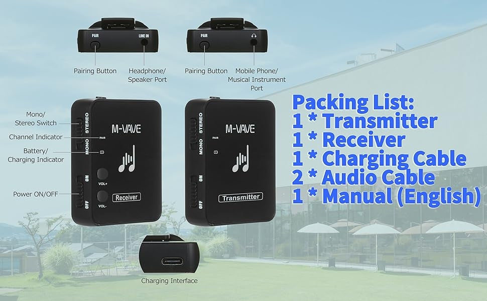 NÖRDIC Genopladeligt In-Ear Monitor-system med modtager