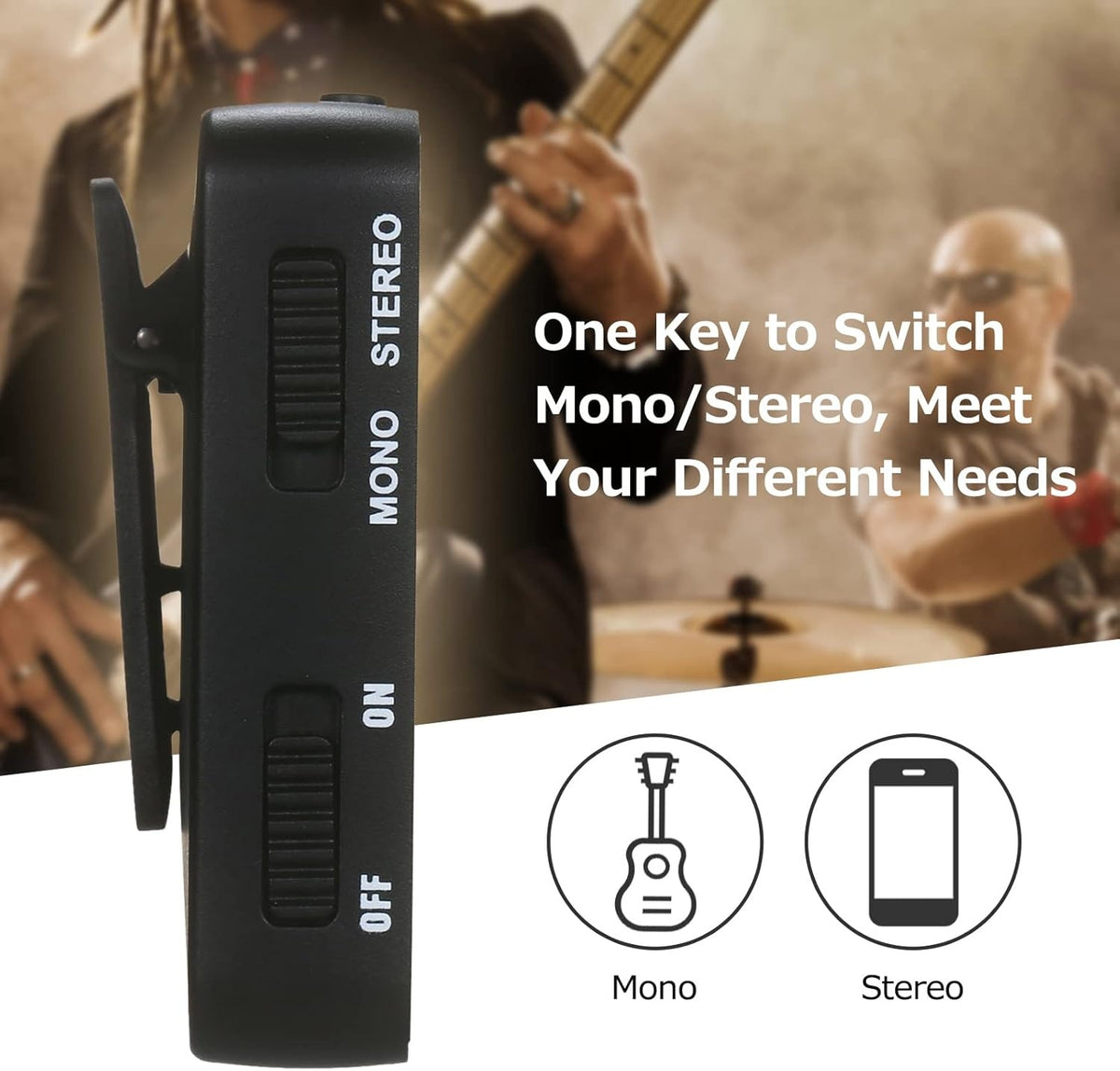 NÖRDIC Genopladeligt In-Ear Monitor-system med modtager