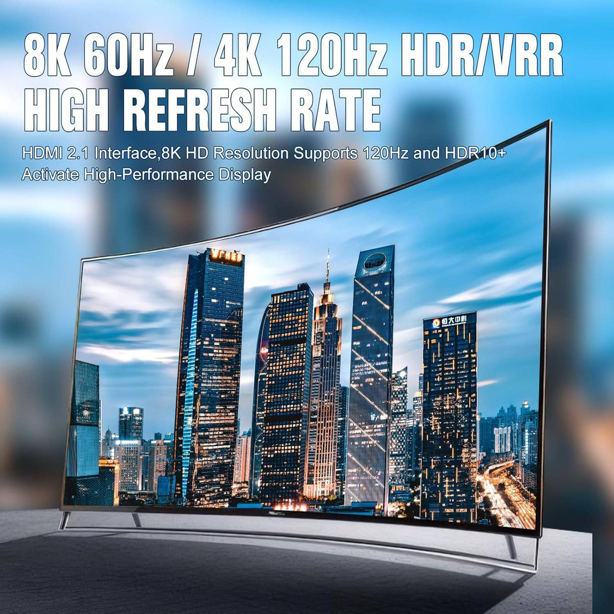 NÖRDIC HDMI 2.1 Splitter 1 til 2 8K60Hz 4k120Hz