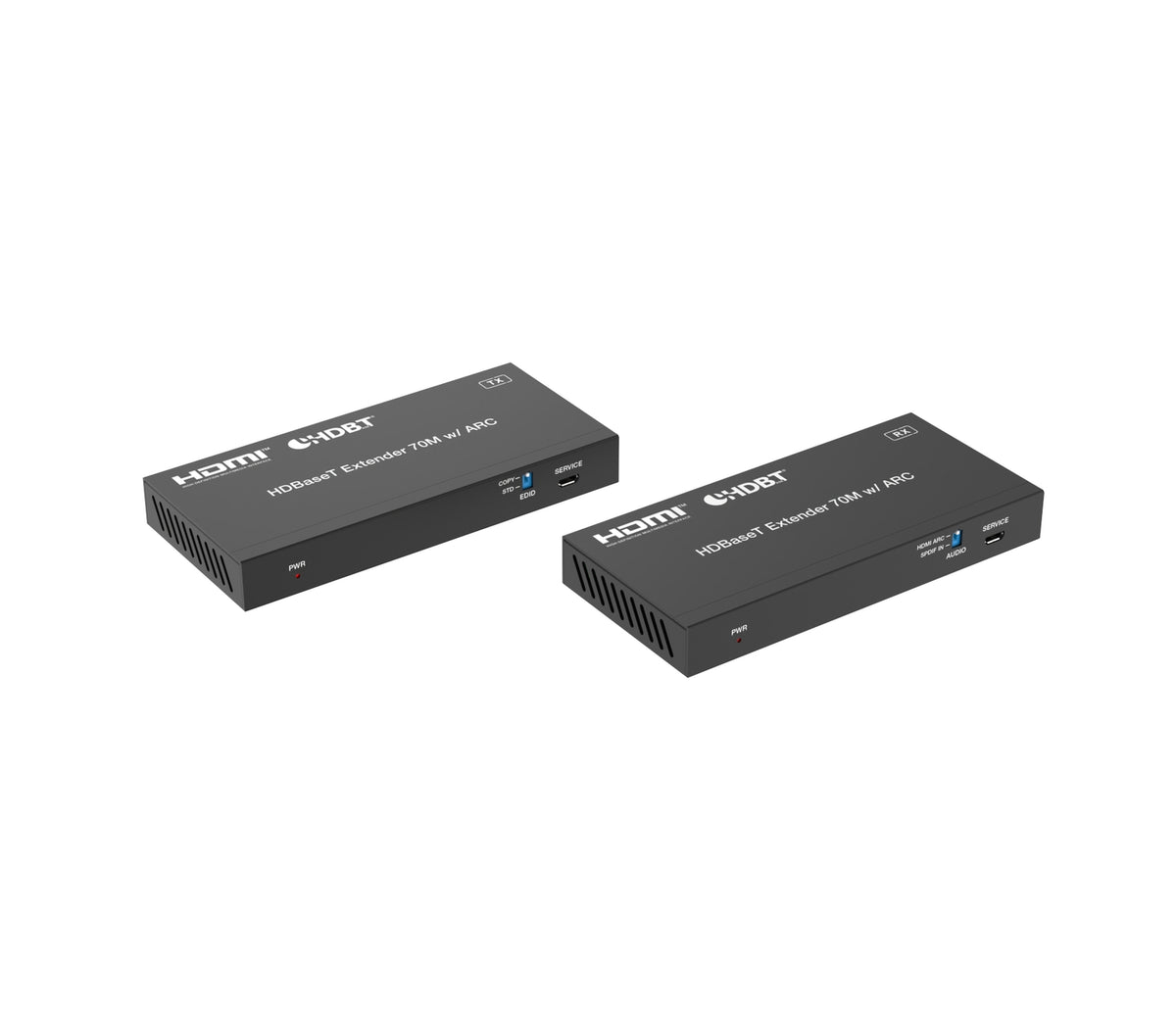 NÖRDIC HDMI 4K60 HDBaseT forlænger med Toslink og ARC 70m CAT6