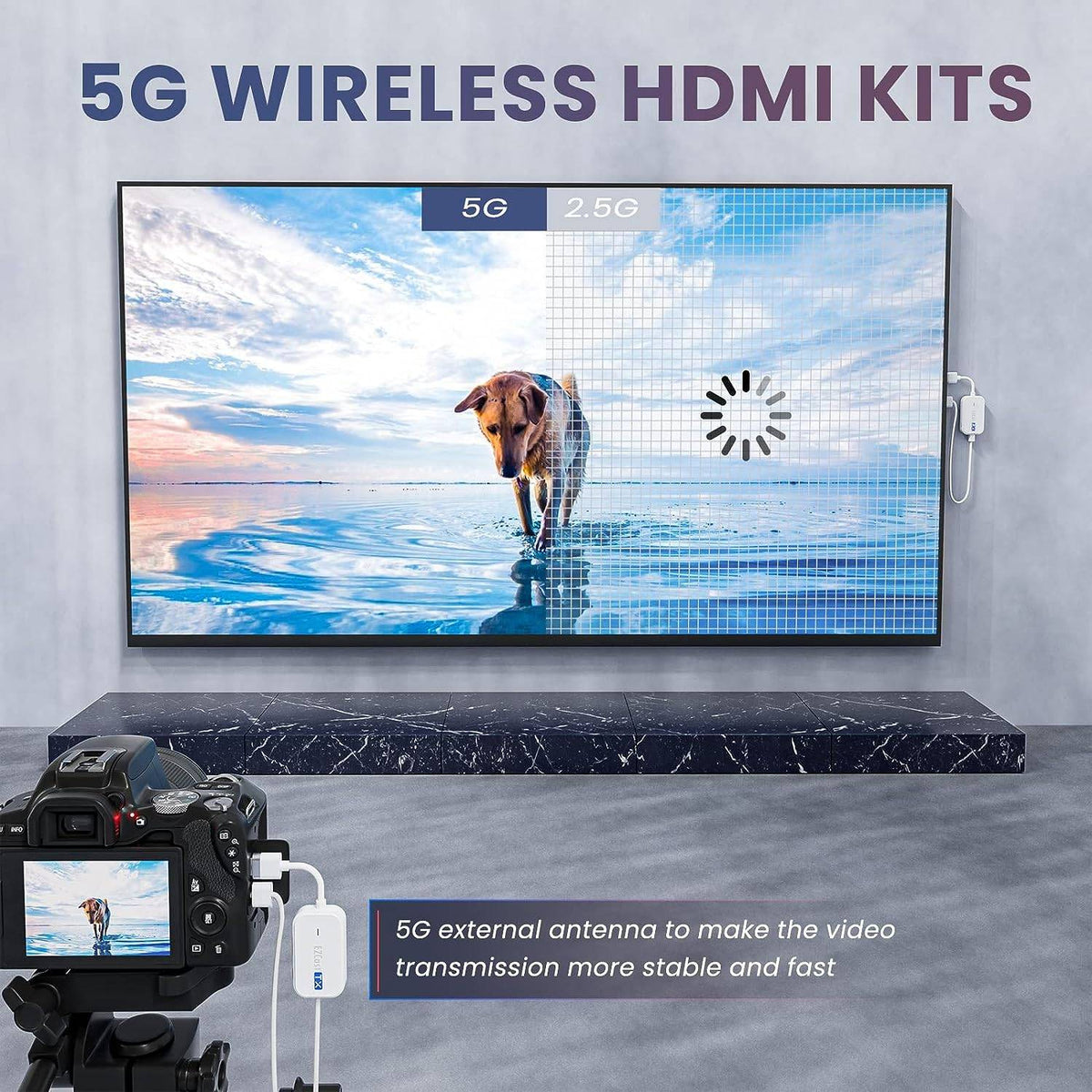 NÖRDIC HDMI Trådløs sender og modtager 4K 30Hz 60m