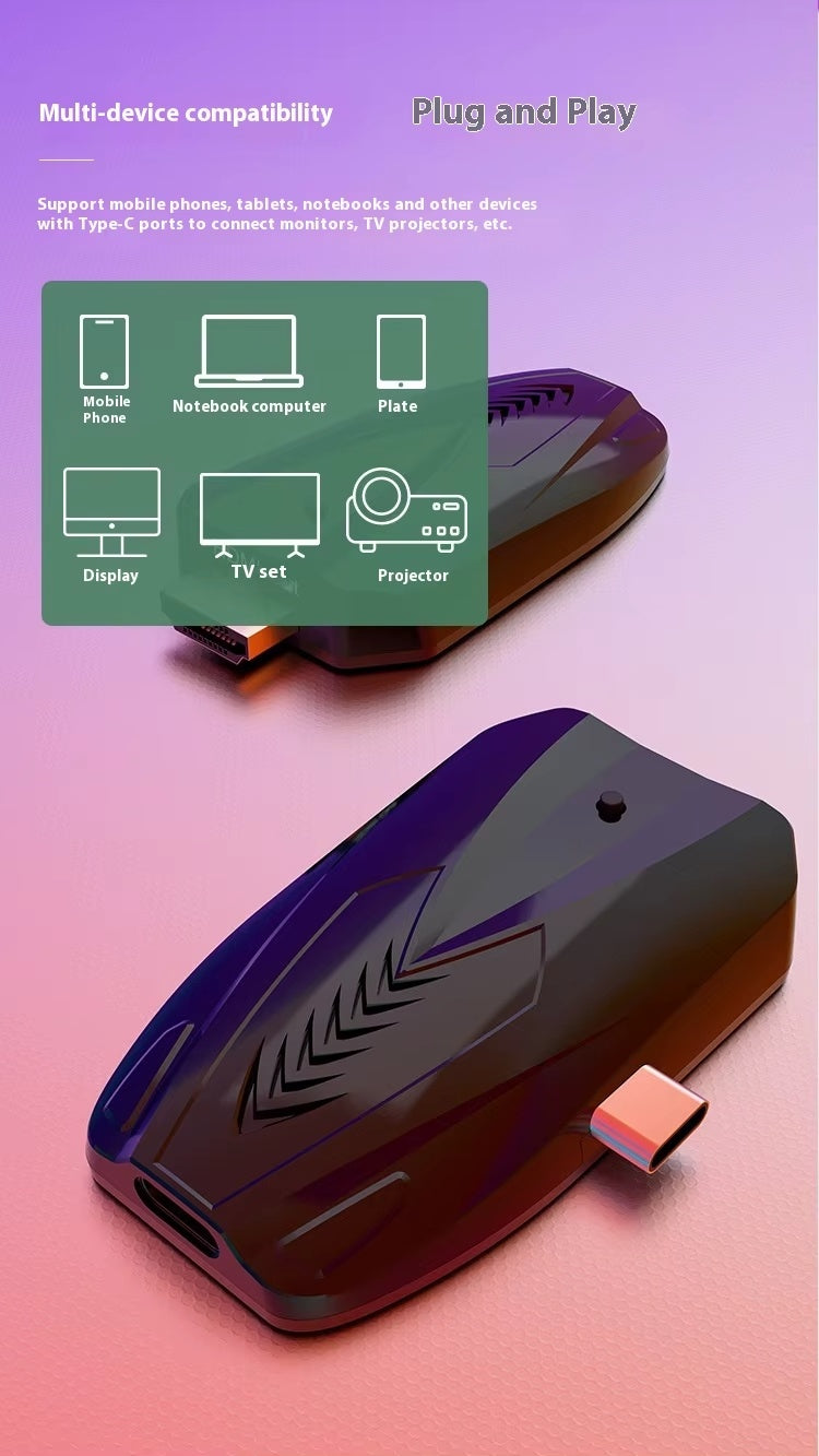 NÖRDIC Trådløs forlænger USB-C til HDMI 150 m