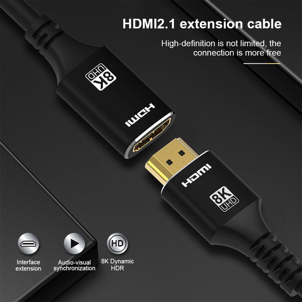 NÖRDIC HDMI forlængerkabel 1.5m 8K60Hz 4K144 HDMI 2.1 48Gbps Ultra High Speed HDMI