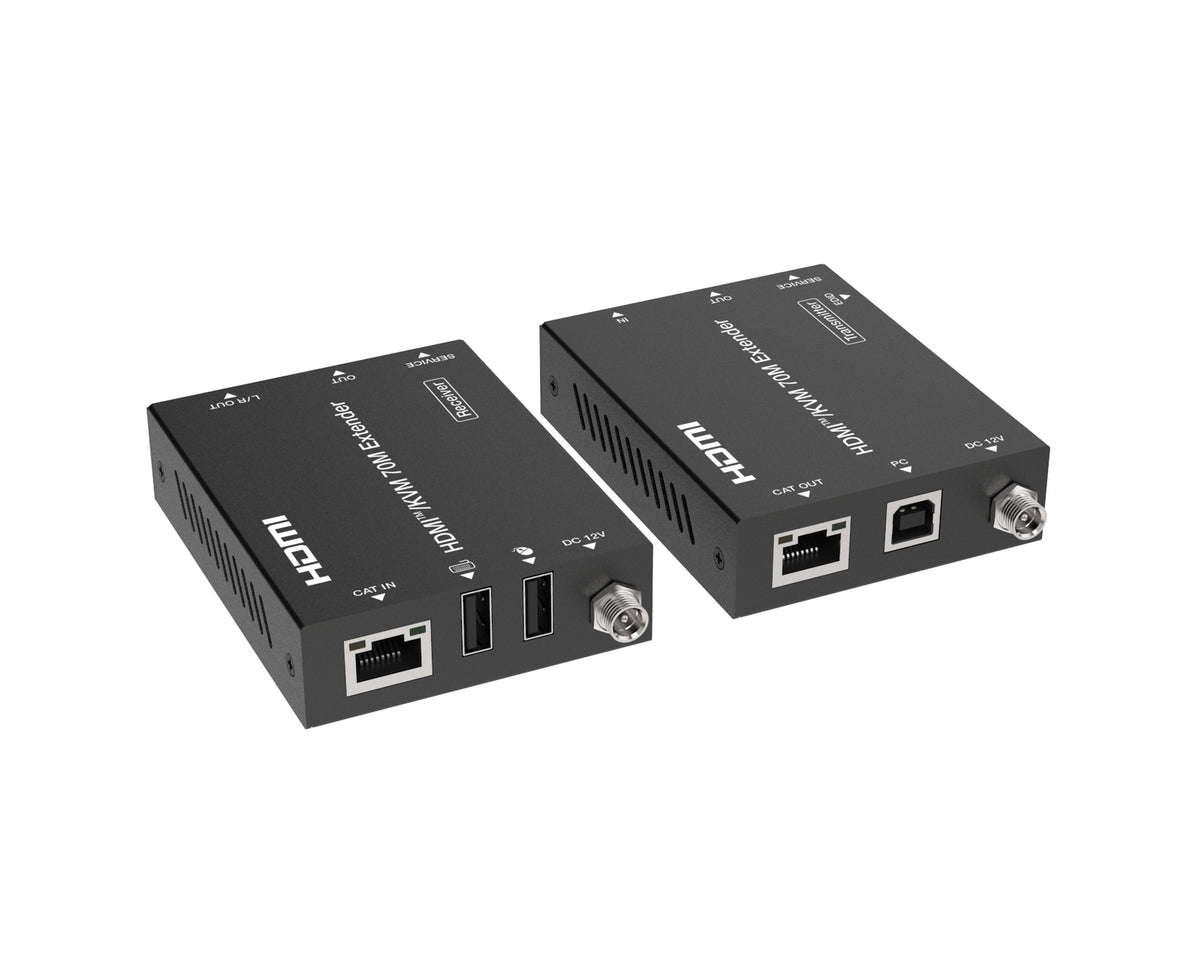 NÖRDIC KVM Forlænger HDMI 4K60Hz 70m CAT6