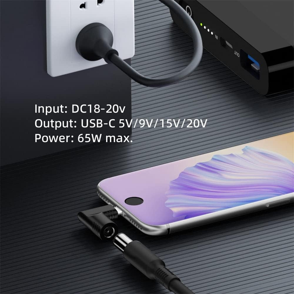 NÖRDIC Laptop-adapter USB-C til DC 7.4x5.0mm 65W