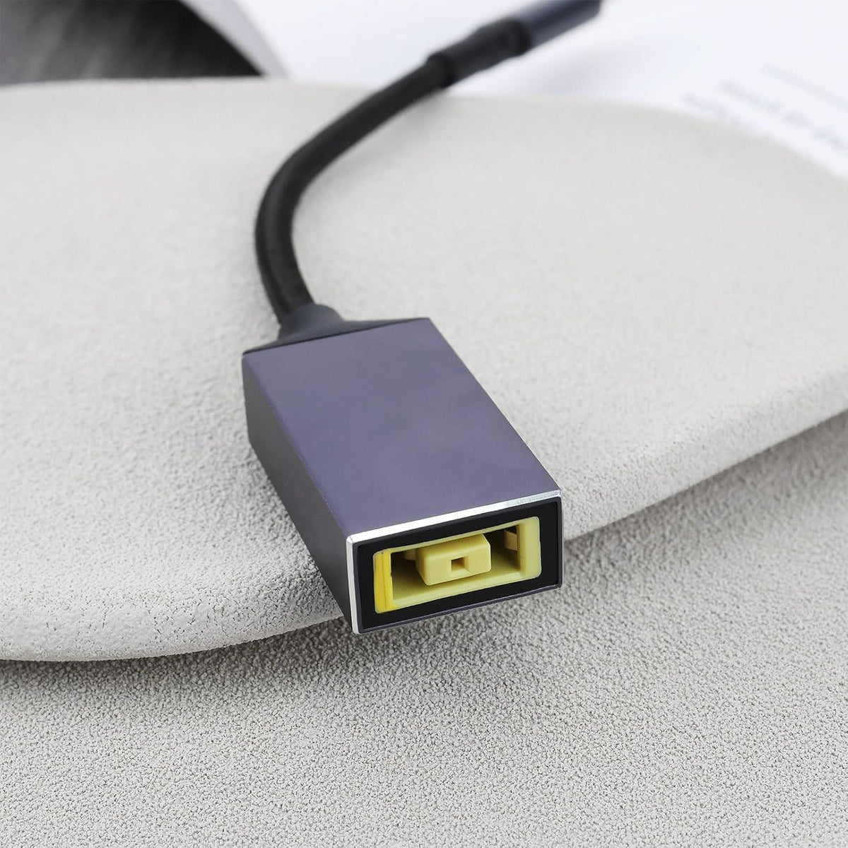 NÖRDIC Lenovo Square Yellow til USB-C adapter 17cm 100W