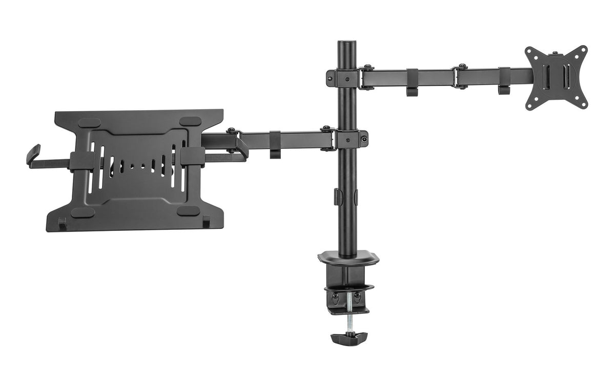 NÖRDIC Skærmarm og bærbar computerholder til skærm 17-32" 9 kg bærbar 10-15,6" skærmbeslag