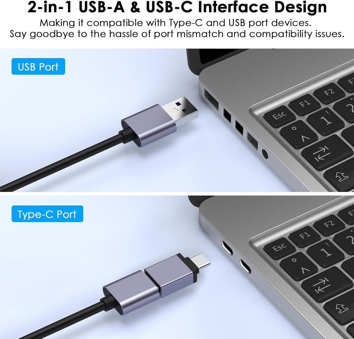 HDMI 4K 30Hz til USB3.0 adapter til videooptagelse USB-A og USB-C