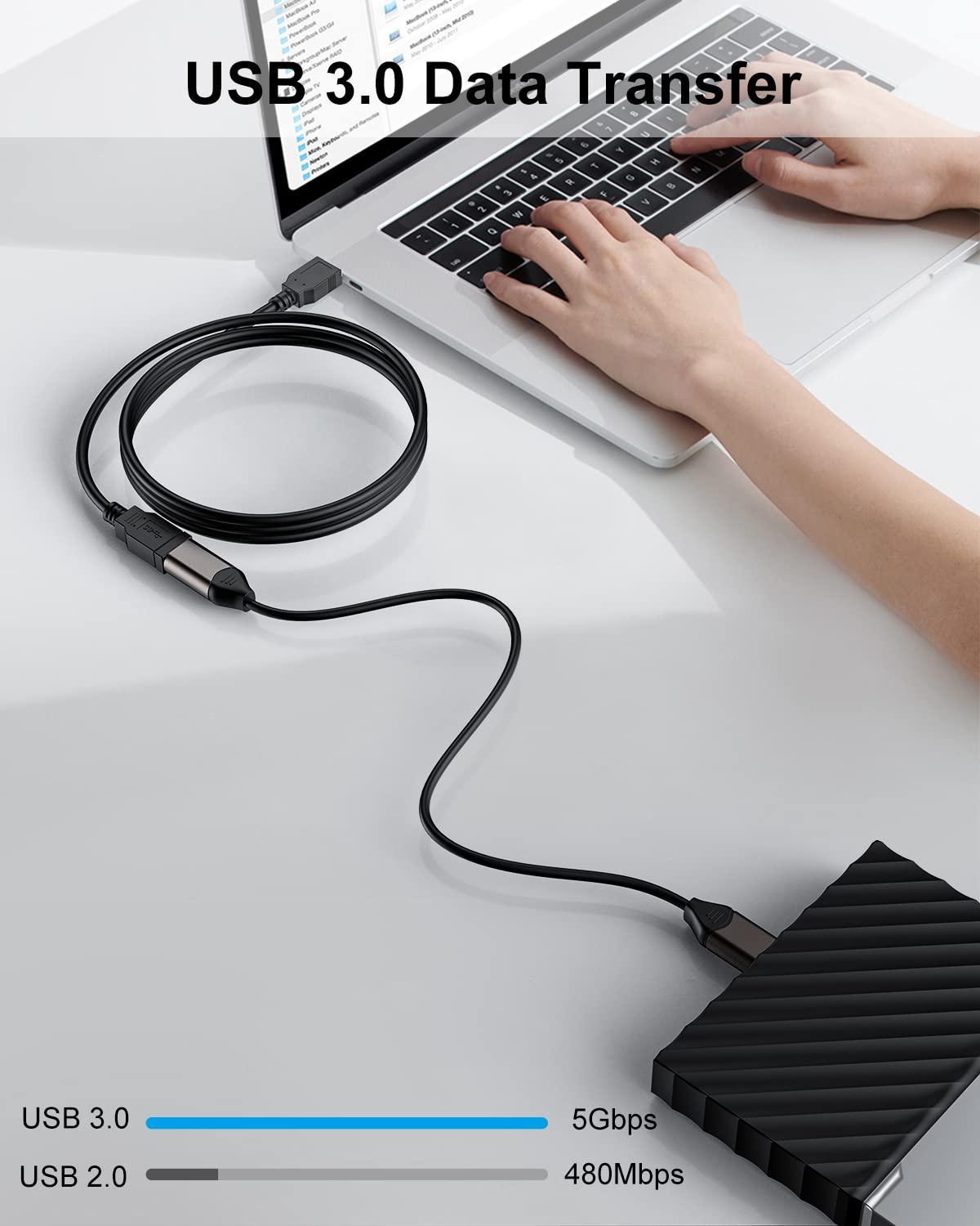 NÖRDIC USB 3.0 type A forlængerkabel 3m