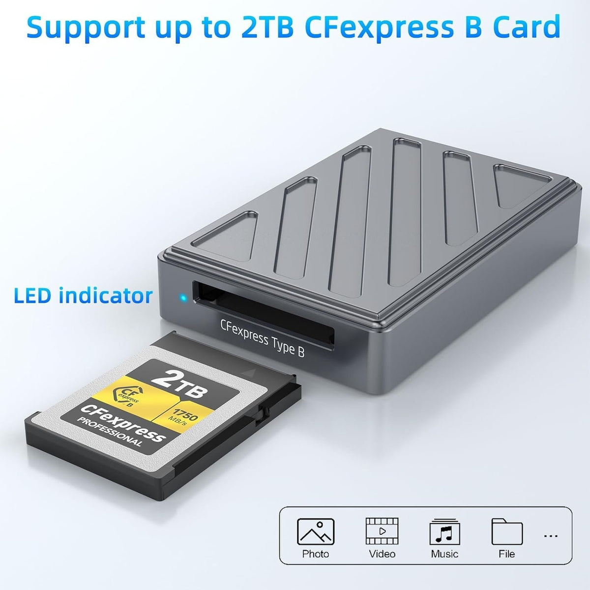 NÖRDIC USB-C, USB4.0 Kortlæser CFexpress Type B