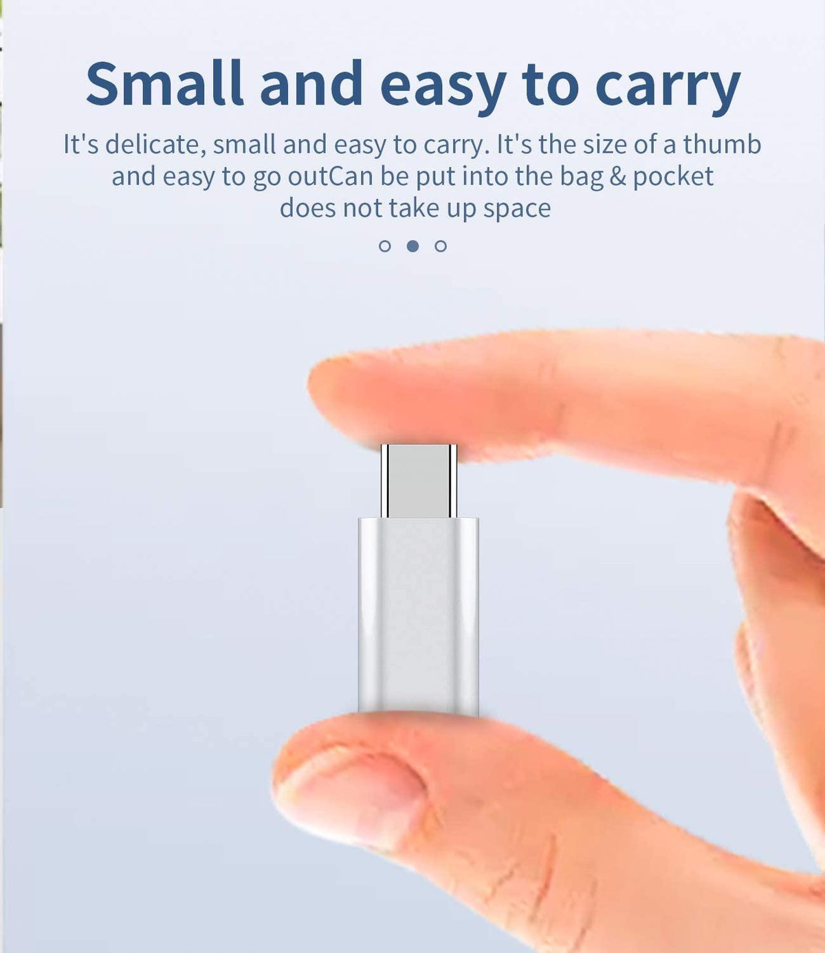 NÖRDIC USBC C mandlig Lightning ho (Non MFI) adapter sølv