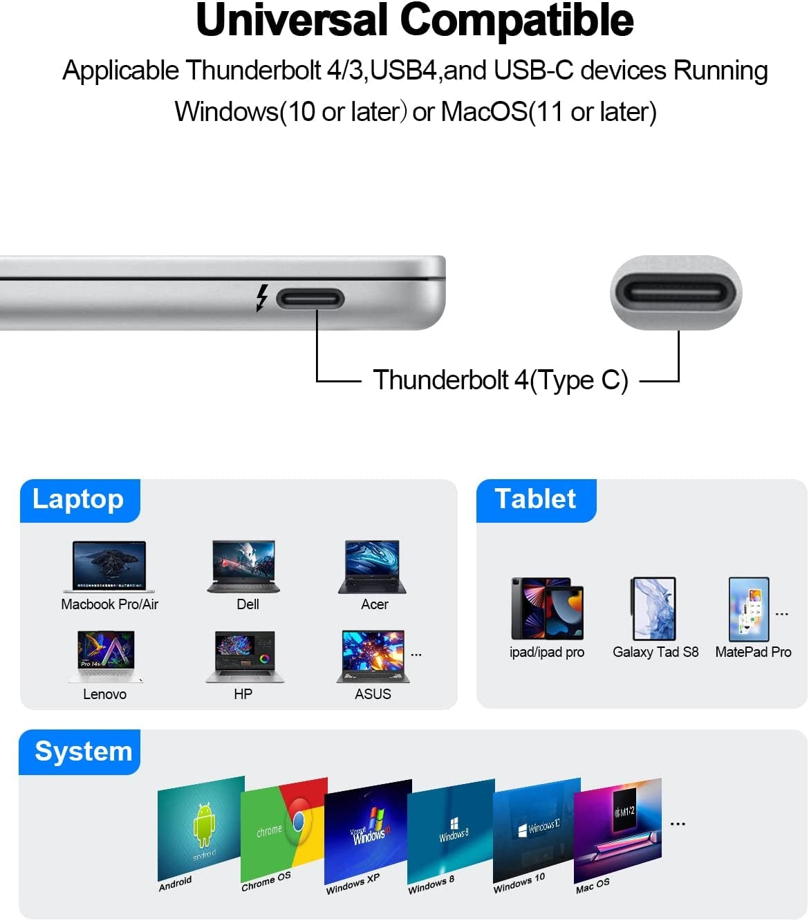 NÖRDIC USB-C Dockningsstation 1 til 18 Fire skærme, 2xHDMI, 1xDP, 1xVGA, 1xUSB-C PD 100W, 1xUSB-C QC, 2xUSB-C, 1xUSB-A QC3.0, 3xUSB-A, 1xGigaLAN