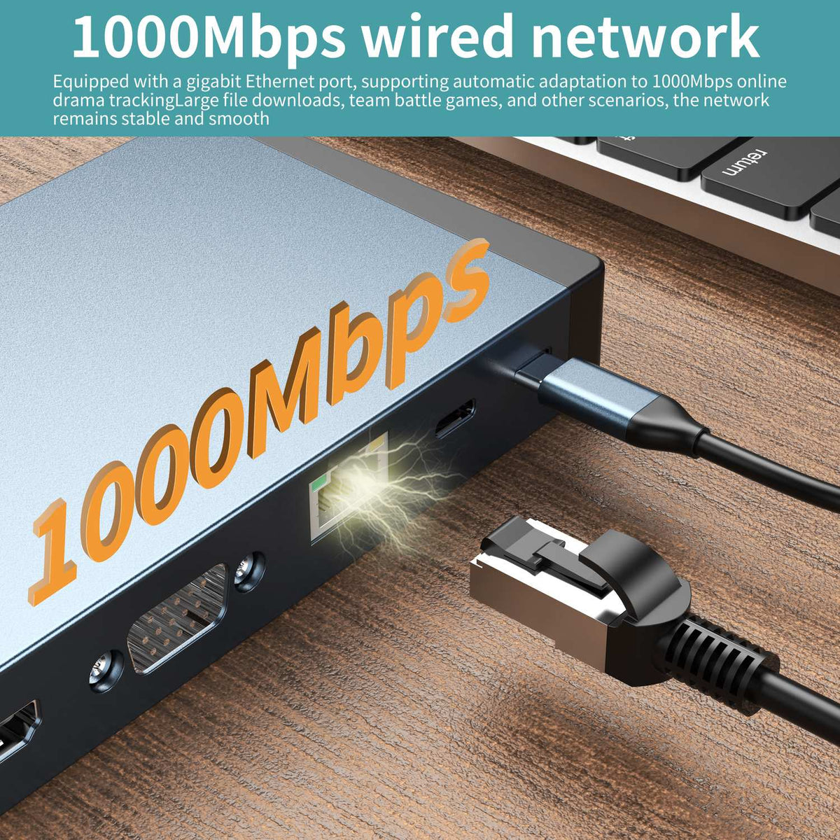 NÖRDIC USB-C Dockningsstation 1 til 18 Fire skærme, 2xHDMI, 1xDP, 1xVGA, 1xUSB-C PD 100W, 1xUSB-C QC, 2xUSB-C, 1xUSB-A QC3.0, 3xUSB-A, 1xGigaLAN