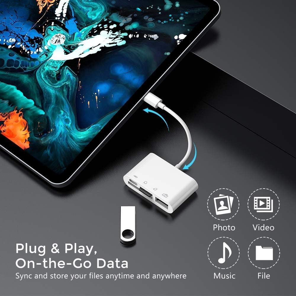NÖRDIC USB-C kortlæser 2 slot SD, MicroSD 1xUSB-A 1xUSB-C UHS-I