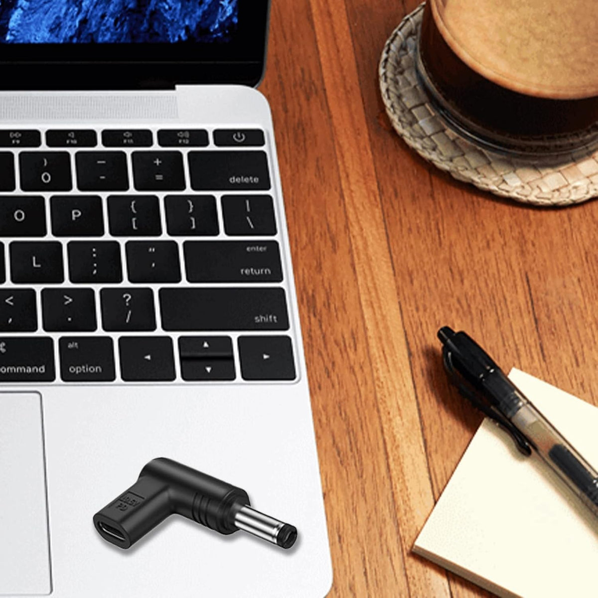 NÖRDIC USB-C til DC 4.5x3.0mm adapter 100W 12-20V til DELL bærbare computere