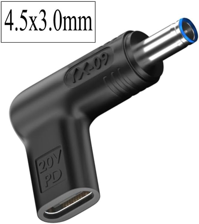 NÖRDIC USB-C til DC 4.5x3.0mm adapter 100W 12-20V til HP-bærbare