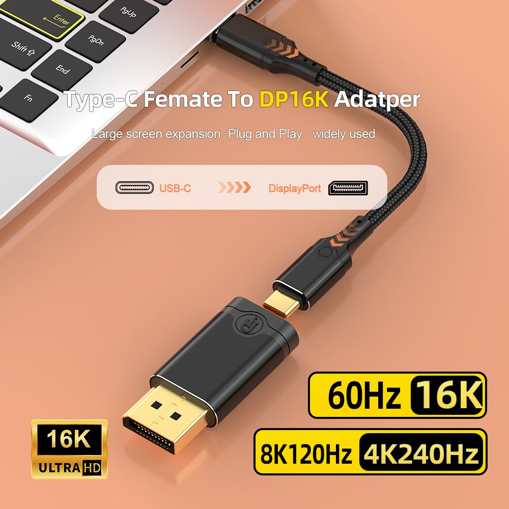 NÖRDIC USB-C til DP adapter 16K