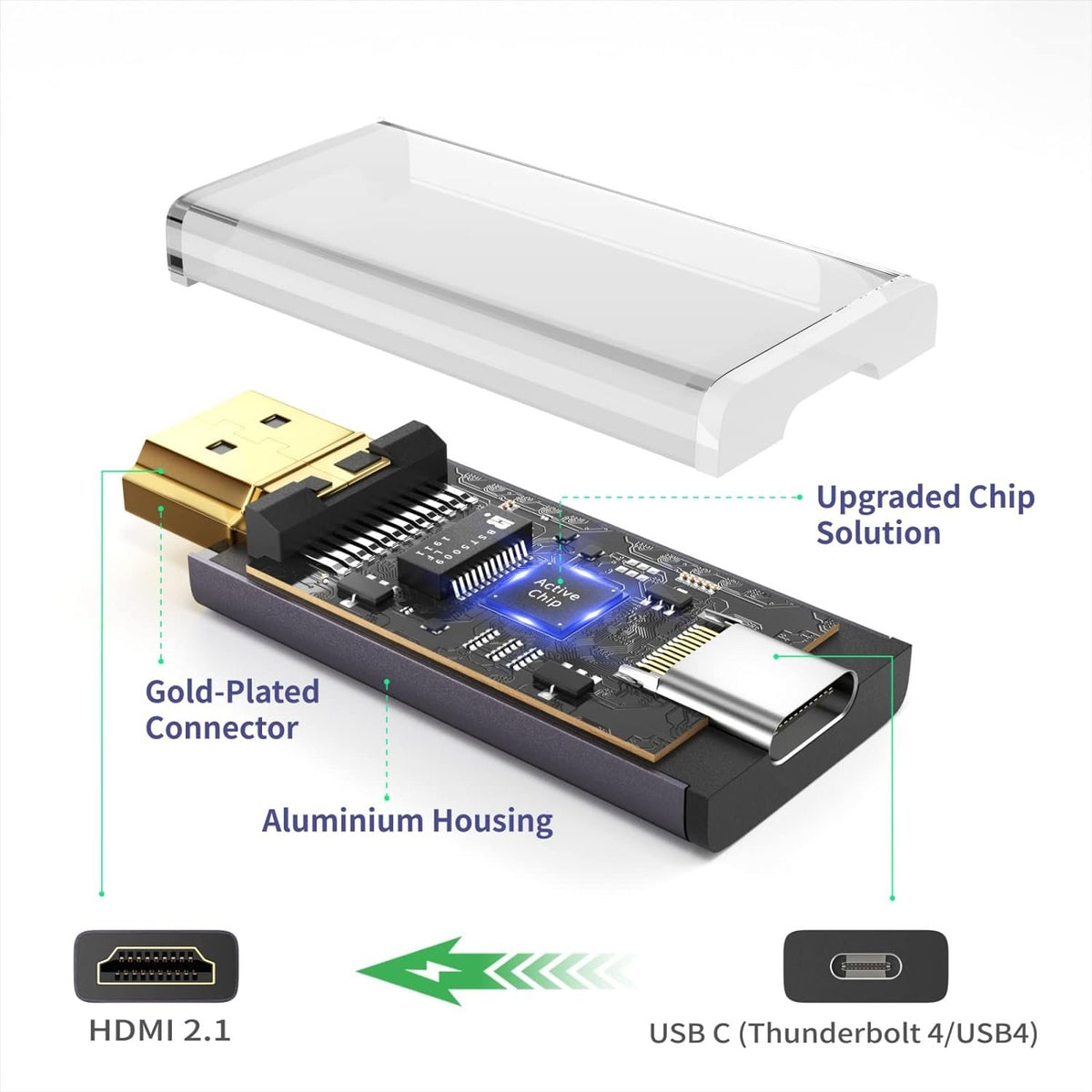 NÖRDIC USB-C til HDMI 8K60Hz adapter
