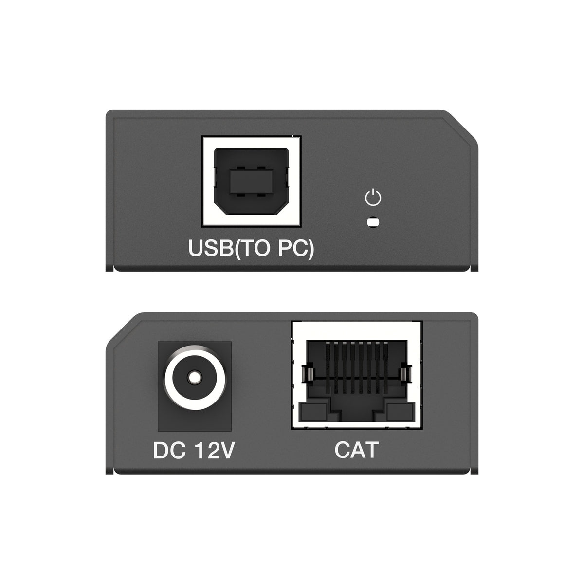 NÖRDIC USB-forlænger Splitter 1 til 2 CAT6 100m