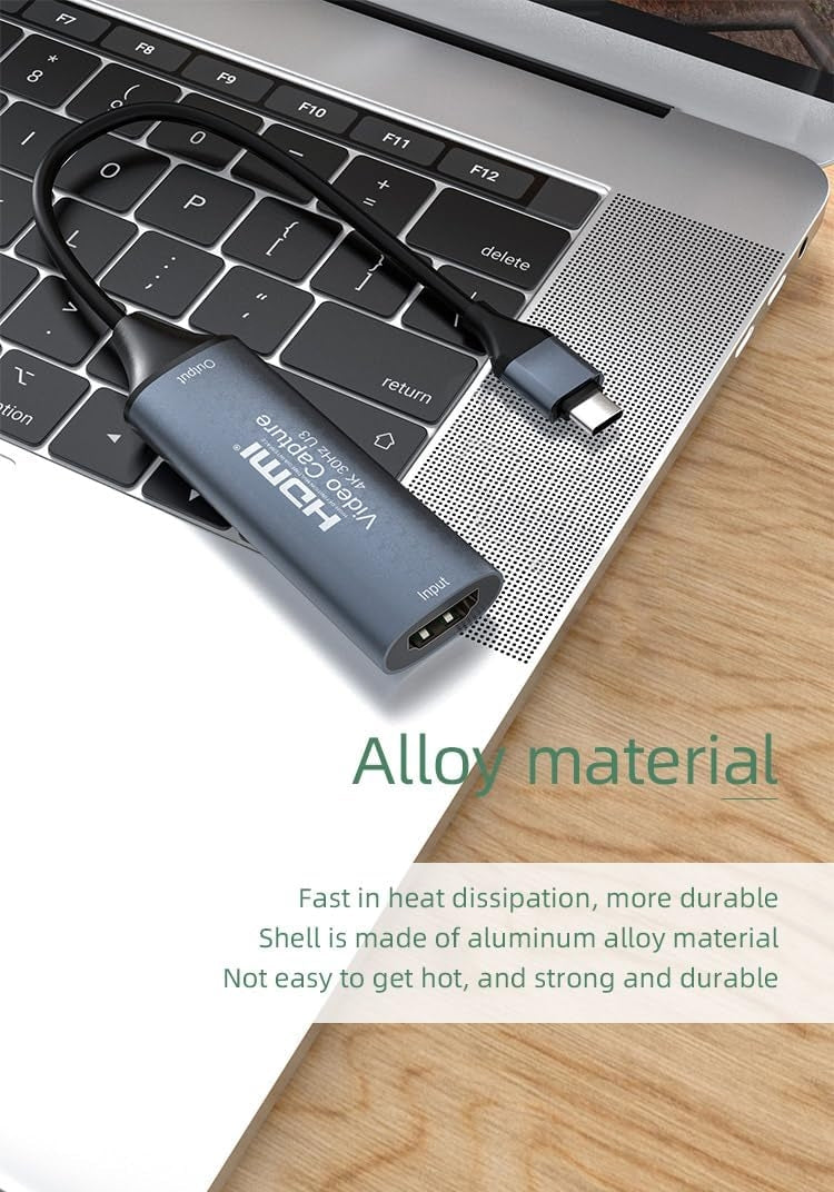 NÖRDIC Videooptagekort USB-C 4K30Hz USB3.0