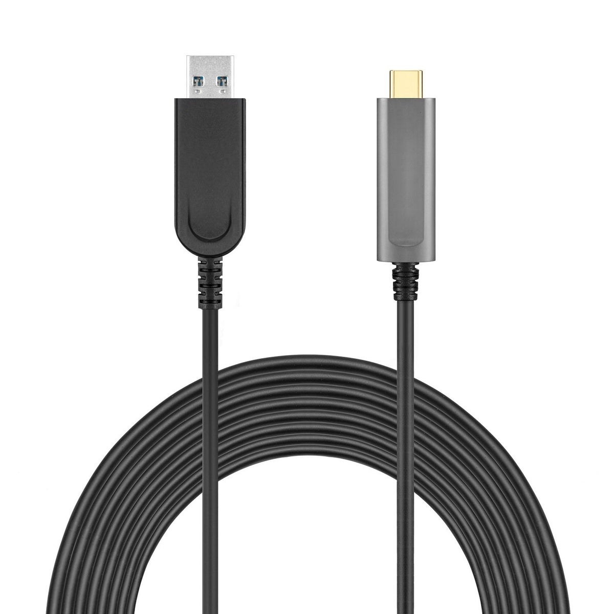 NÖRDIC active AOC Fiber 10m USB 3.2 SuperSpeed 10Gbps USB-A till USB C Data transmission only