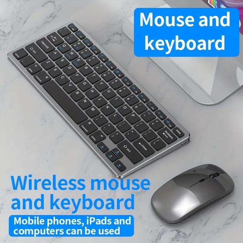NÖRDIC trådløs Bluetooth og 2.4G mus og tangentbord kit US layout
