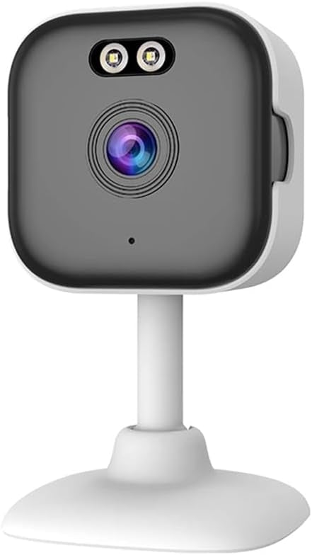 NÖRDIC 2K overvågningskamera, WiFi-kompatibel til indendørs brug med 32GB SD-kort, 5GHz & 2,4GHz understøttelse for AI Starlight Color Night Vision, AI person- og bevægelsesdetektion