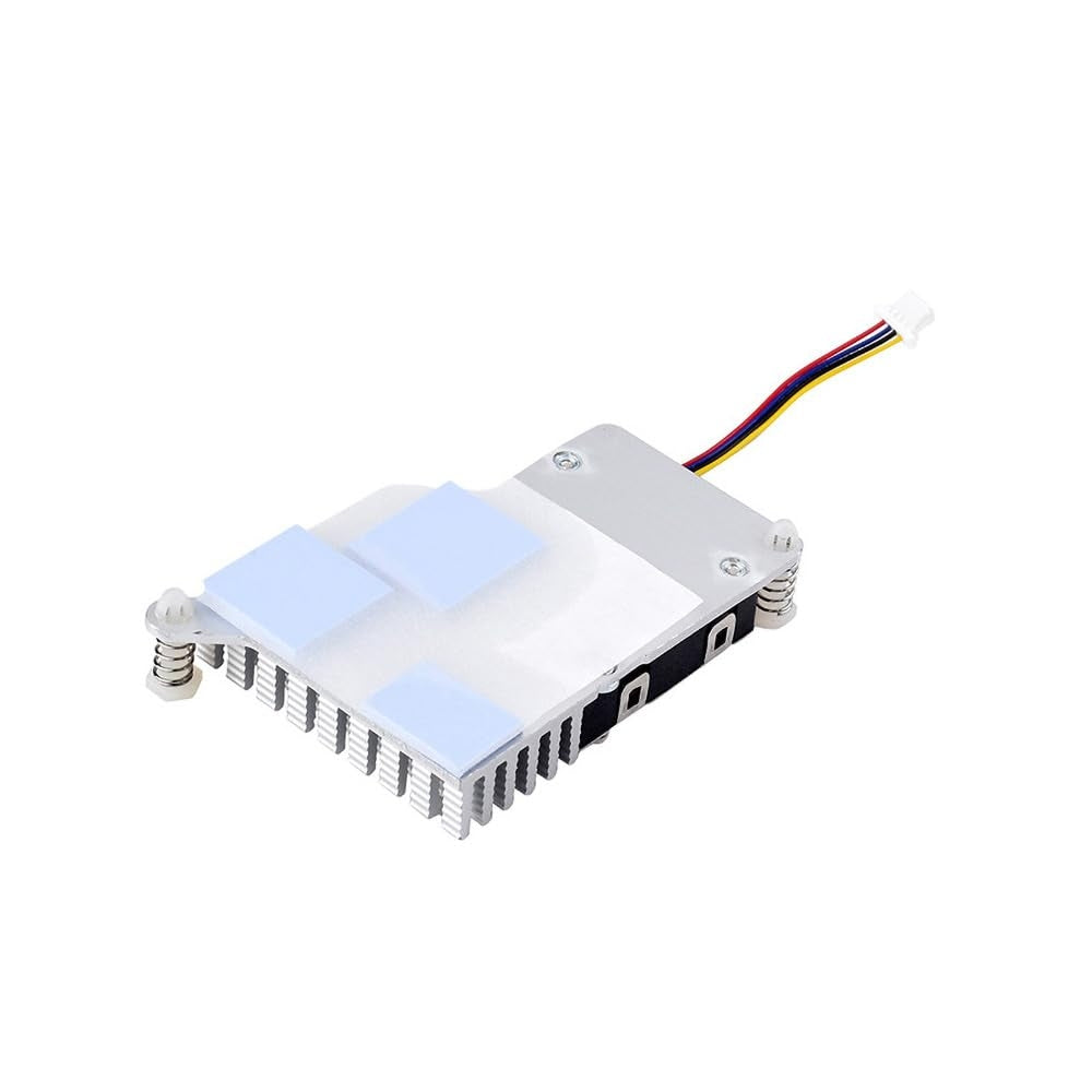 Officiel aktiv køler til Raspberry Pi 5 med temperaturstyret blæser og køleprofil i aluminium