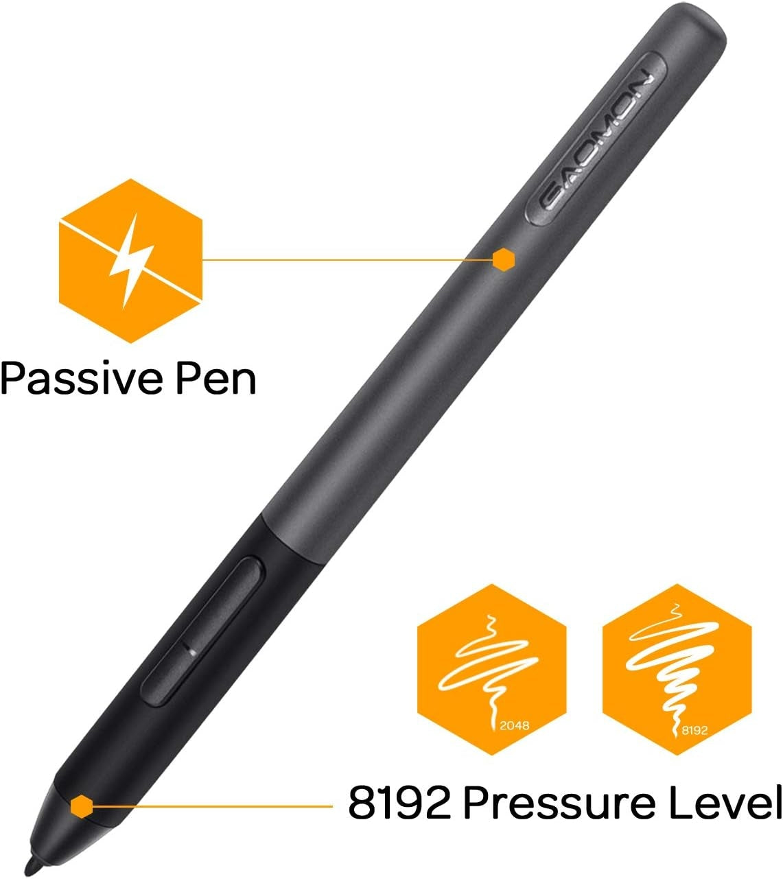 GAOMON PD1561 Tegneplade med 15,6" FHD-skærm, IPS, 10 genvejstaster, 8192 trykniveauer og batterifri pen