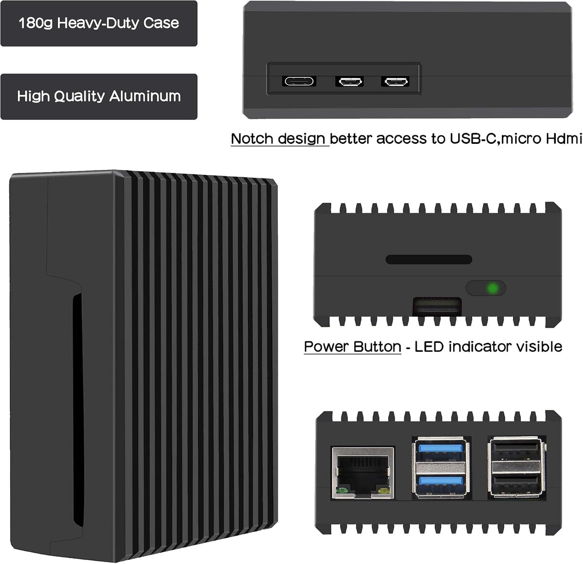 Raspberry Pi 5-kabinet til Raspberry Pi 5