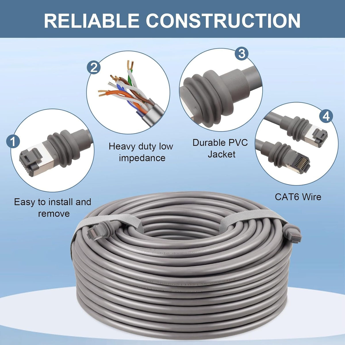 Starlink 10m Gen 3 Cable Cat6 RJ45 kobber IP67 vandtæt satellit High Speed Standard V3 kabel