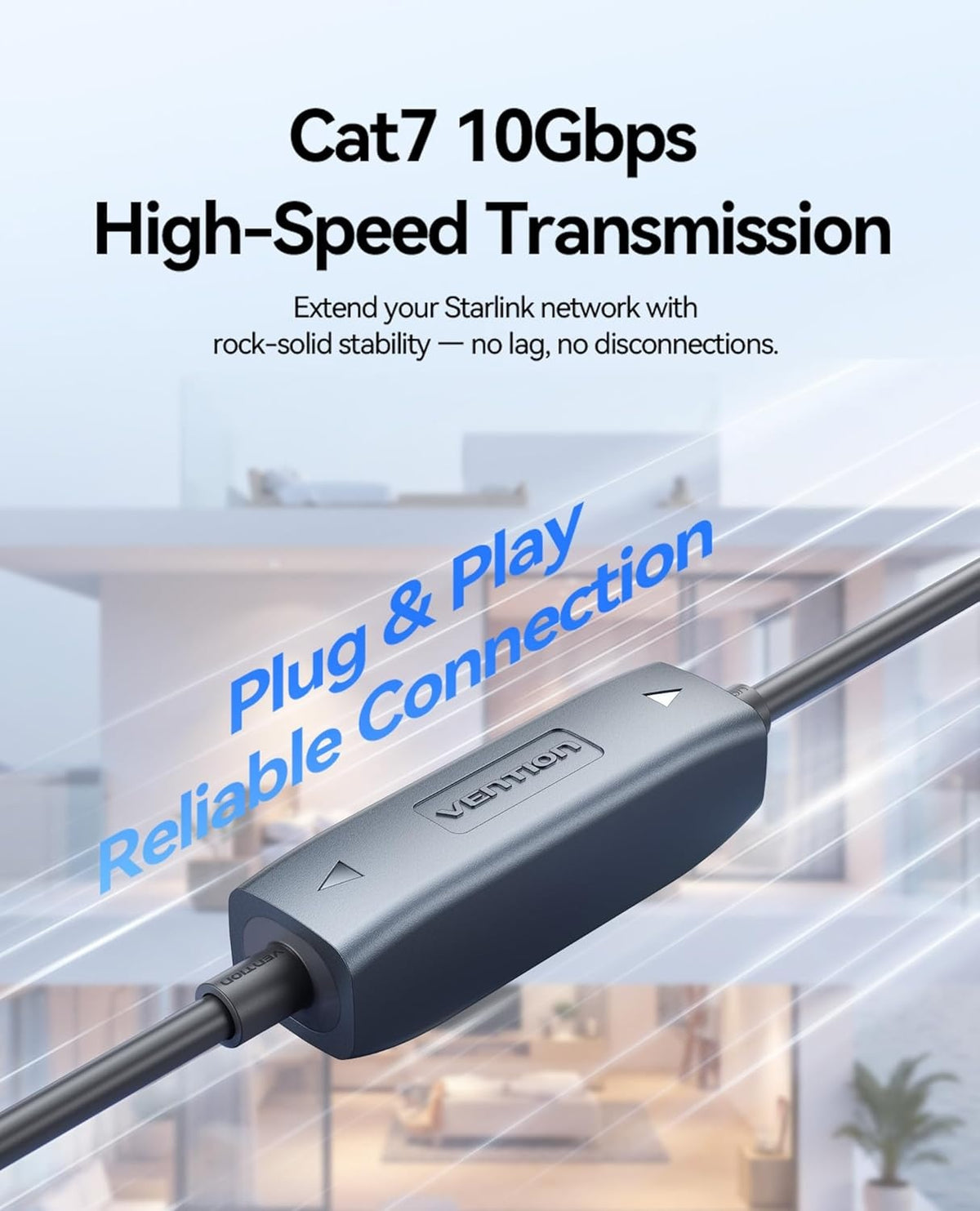 Starlink kabelkobling til Starlink-kabel Gen3, IP68-vandtæt stik, forlængelse til RJ45, kompatibel med Starlink Ethernet-adapter Gen3