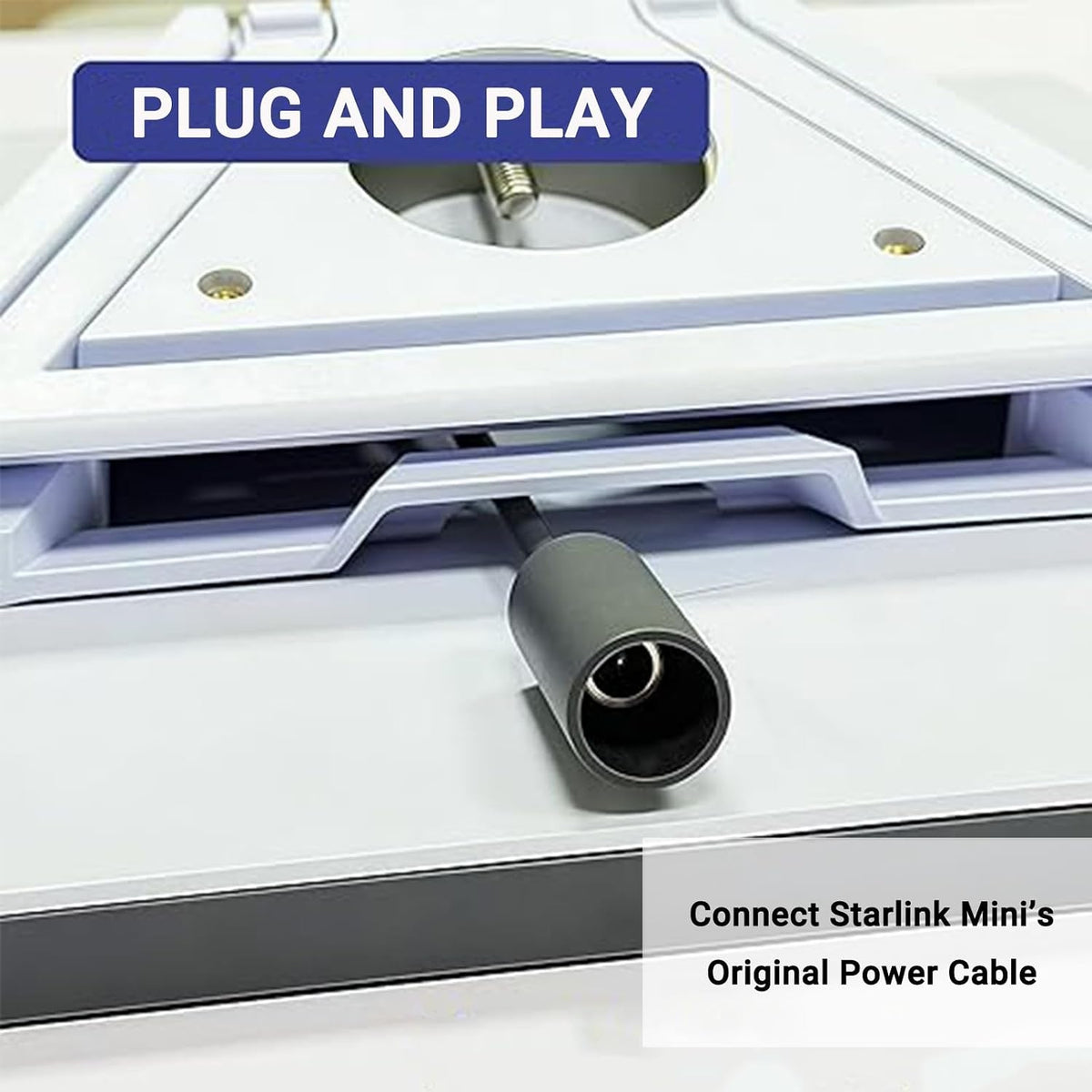 Starlink Mini DC-forlængerkabel 22 cm, vandtæt strømkabel-adapter, hun til han