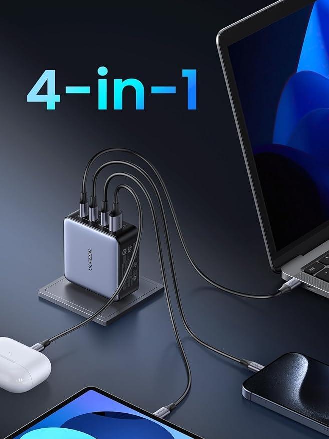 UGREEN Nexode X 160W USB C-oplader, PD 3.1 4-Port GaN-oplader