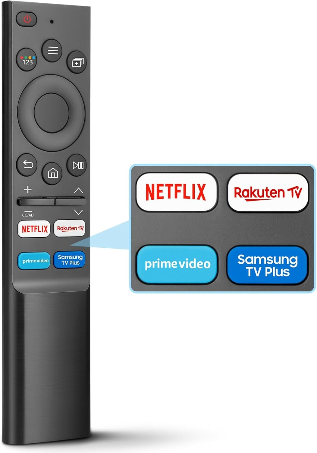 Universel Smart TV-fjernbetjening til Samsung, kompatibel med originale Samsung-modeller