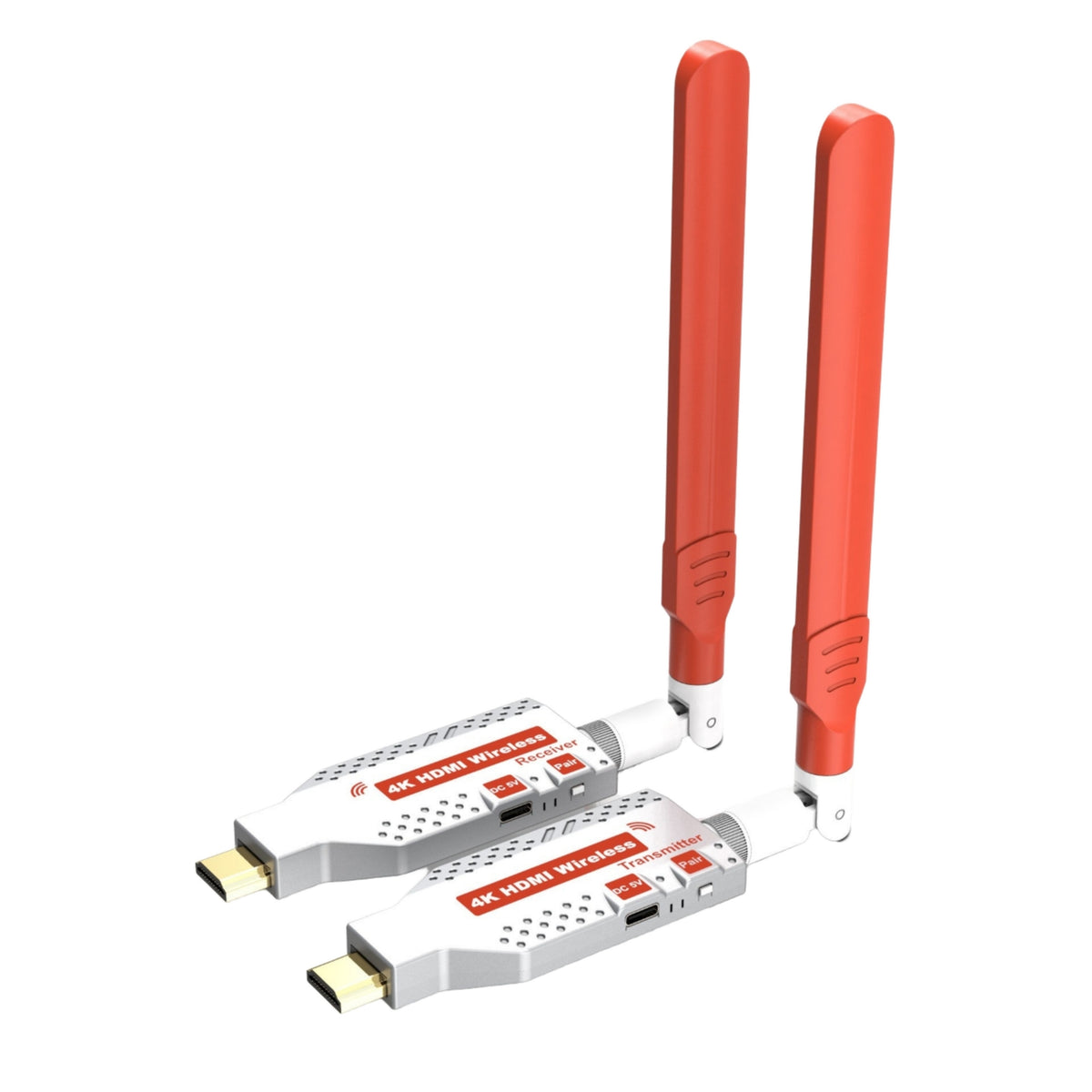 NÖRDIC Trådløs HDMI-forlænger 150m Sender/Modtager 4K HD 5G Wifi til Laptop til TV, PC, Monitor, Projektor