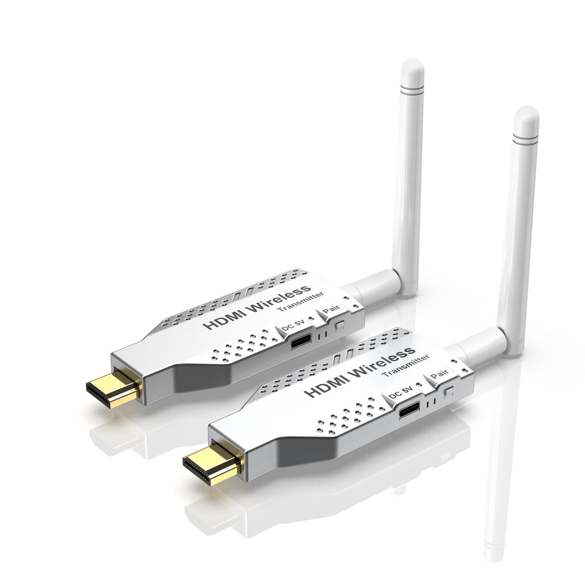 NÖRDIC Trådløs HDMI-forlænger 50m Sender/Modtager 4K HD 5G Wifi til Laptop til TV, PC, Monitor, Projektor