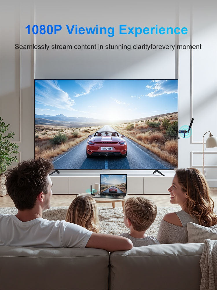 Trådløs HDMI-sender/modtager 1 til 2, 1080P 60Hz 400 m