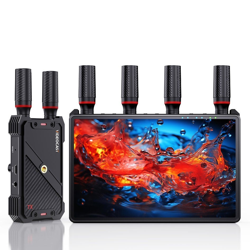 NÖRDIC Trådløs Bærbar 7" skærm, video sender og modtager, 2.4G/5.0G, 4k HDMI INPUT / 1080p OUTPUT, 400m